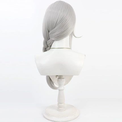 Monenjoy   HUNDRED LINE -最終防衛学園 霧藤希  60cm ウィッグ ショートヘア  三つ編み コスプレ道具　サイドブレイド ブレイドヘア ハンドレッド 　カツラ　イベント