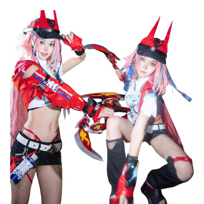 Monenjoy 崩壊 スターレイル 乱破（らんは）繚乱破魔　帽子付 コスプレ 1:1金属パーツ　豪華生地　スターレイル　複雑なデザイン衣装　コスチューム　乱破　カッコイイ　学園祭　コスチューム　ハロウィン　仮装 - Monenjoy