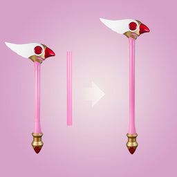 「限定販売」monenjoy カードキャプターさくら 夢の杖（ゆめのつえ）　木之本 桜　封印の杖　クロウカード　樹脂製　コスプレ道具 - Monenjoy