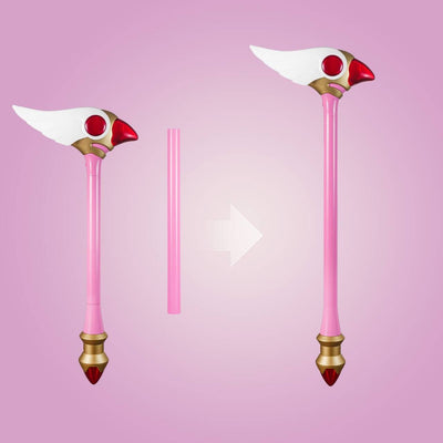 「限定販売」monenjoy カードキャプターさくら 夢の杖（ゆめのつえ）　木之本 桜　封印の杖　クロウカード　樹脂製　コスプレ道具 - Monenjoy