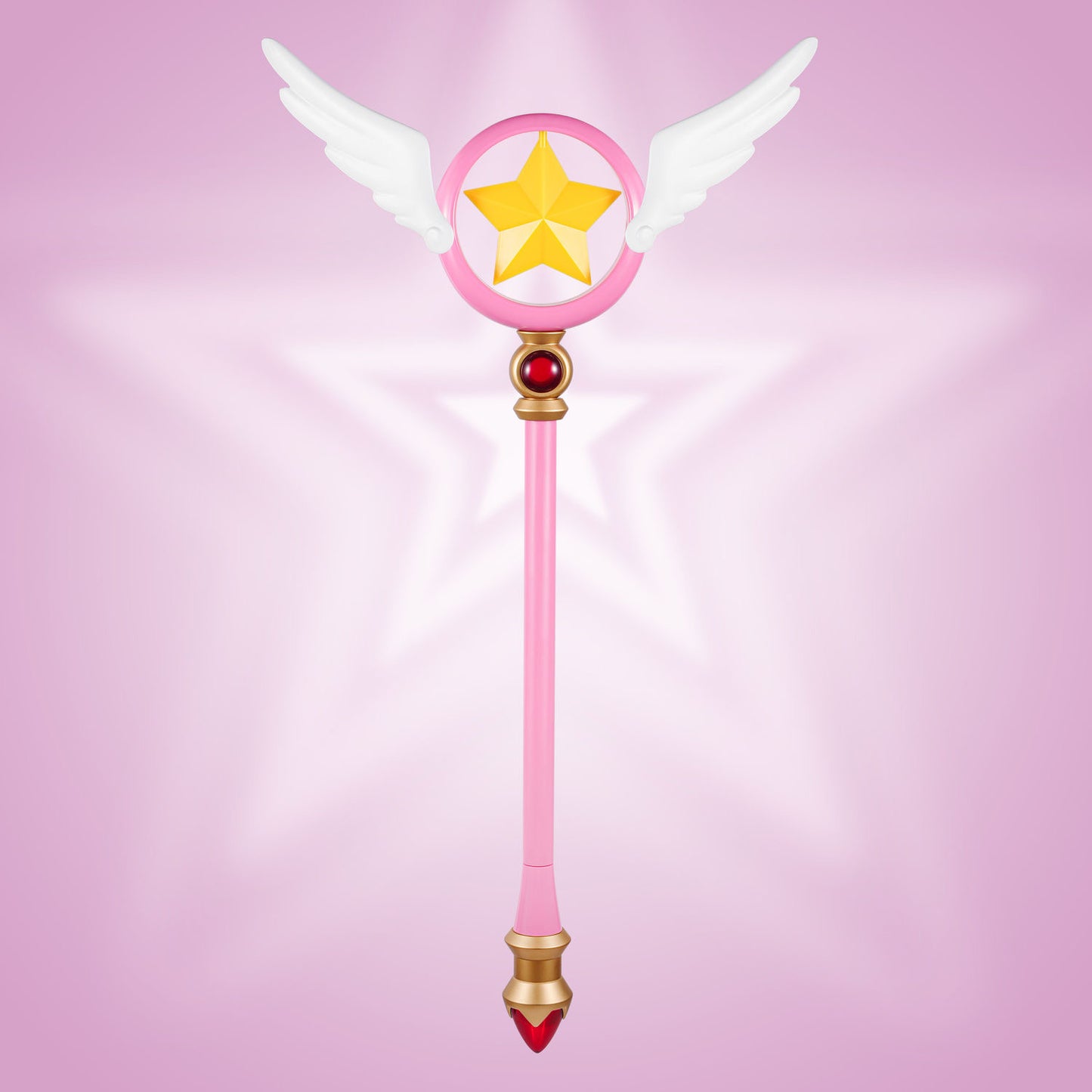 「限定販売」monenjoy カードキャプターさくら 夢の杖（ゆめのつえ）　木之本 桜　封印の杖　クロウカード　樹脂製　コスプレ道具 - Monenjoy