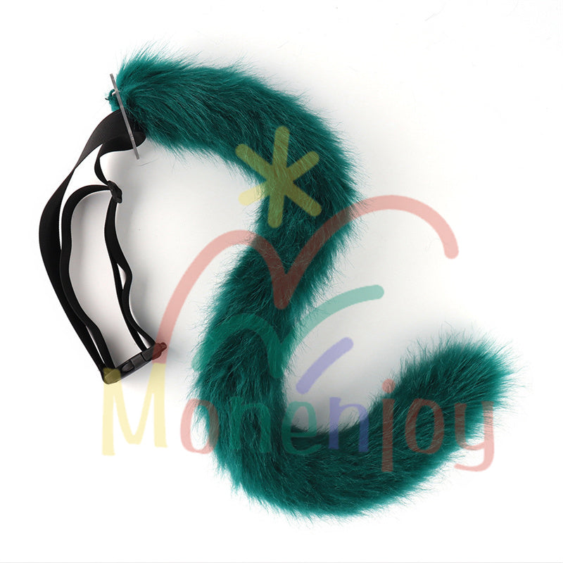 Monenjoy 原神 魈(しょう) ふわふわ　耳飾り＋尻尾　可愛い　萌えグッズ　猫耳 きつね耳　コスプレ道具　アクセサリー　 - Monenjoy