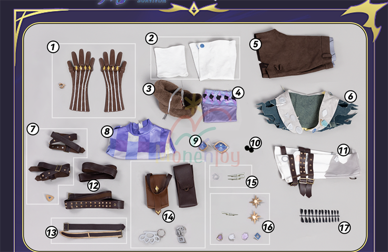 Monenjoy 第五人格　幻灯師　幻灯師のUR衣装　「フラバルー」コスプレ衣装　アマンダ・ゲイティス　尻尾＆帽子付き｜仮装 完成品