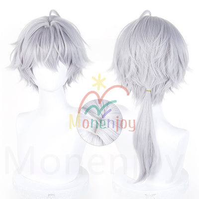 Monenjoy　アークナイツ エンドフィールド　アダシール　ウィッグ　長55cm　カツラ　コスプレ道具　耐熱ウィッグ MONENJOY