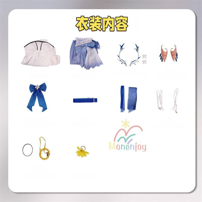 Monenjoy　鳴潮　カルテジア　水着　コスプレ衣装　フルールドリス　コスチューム　髪飾り付　イベント