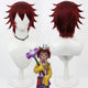 Monenjoy ディズニーツイステッドワンダーランド Gidel コスプレウィッグ　リアル 鬘　 ツイステ 　カツラ　イベント 耐熱 ヘアアイロンOK