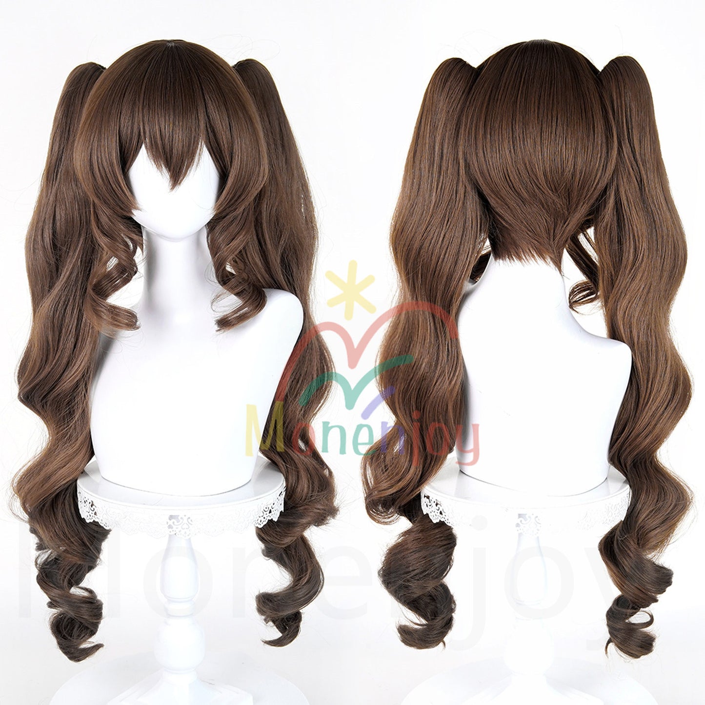 Monenjoy　アークナイツ　 エンドフィールド　ギルベルタ　ウィッグ　カツラ　ふんわりヘア　コスプレ道具　ツインテール MONENJOY