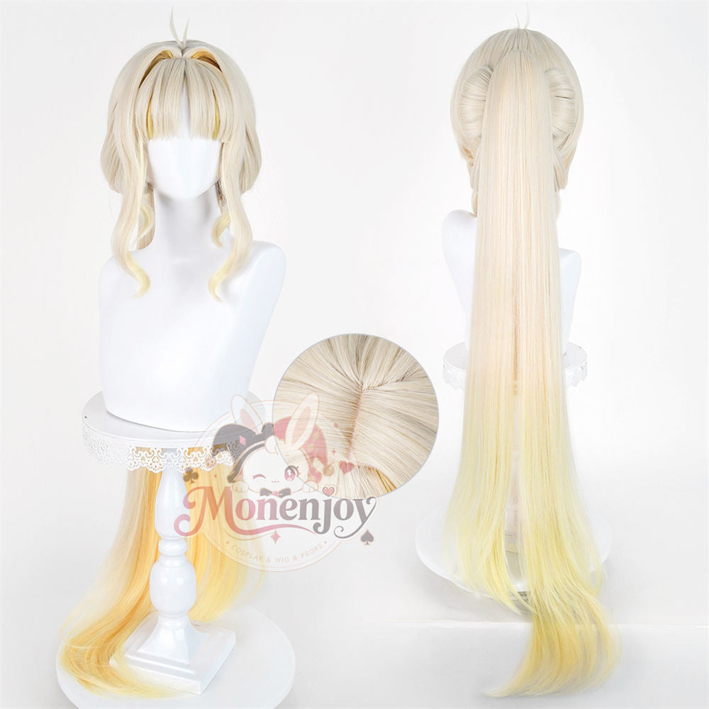 コスプレウィッグ kume Monenjoy 鳴潮 スイスイ（穂穂）コスプレウィッグ 100cm 耐熱ロング