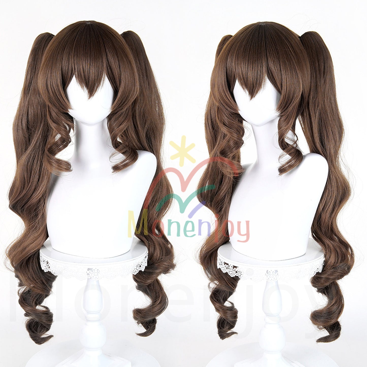 Monenjoy　アークナイツ　 エンドフィールド　ギルベルタ　ウィッグ　カツラ　ふんわりヘア　コスプレ道具　ツインテール MONENJOY