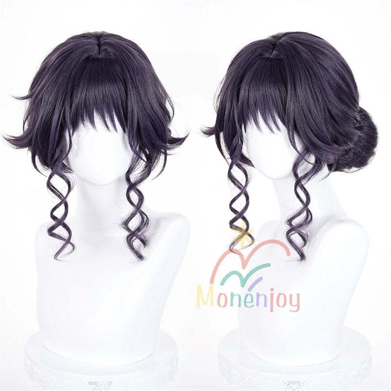 Monenjoy　薫る花は凛と咲く　和栗 薫子　ウィッグ　鬘　ロング　カール　ウェーブ　自然なボリューム感 コスプレ道具　わぐり かおるこ　仮装　クリスマス　