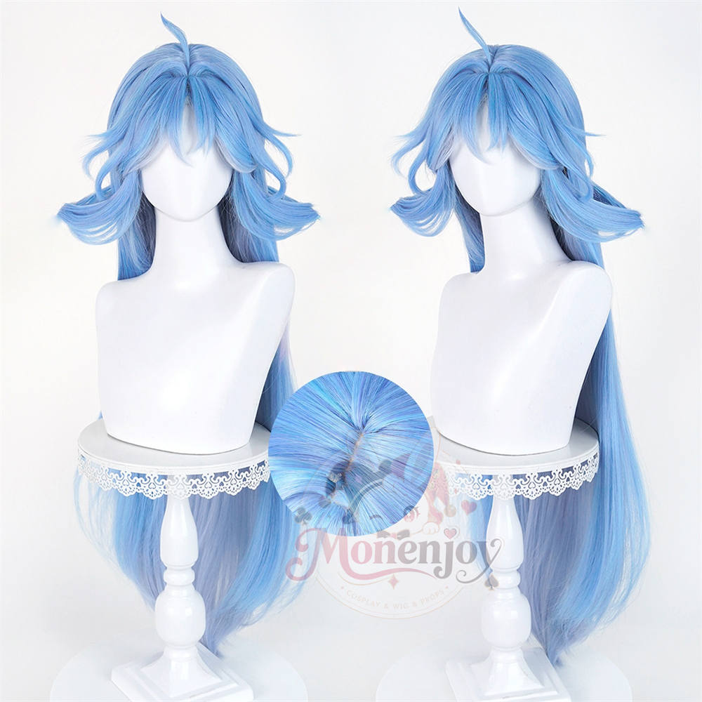 Monenjoy 鳴潮 清宵（セイショウ）ウィッグ 90cm 耐熱ロングカツラ 自然感高品質 コスプレ用鬘 Wuthering Waves Monenjoy