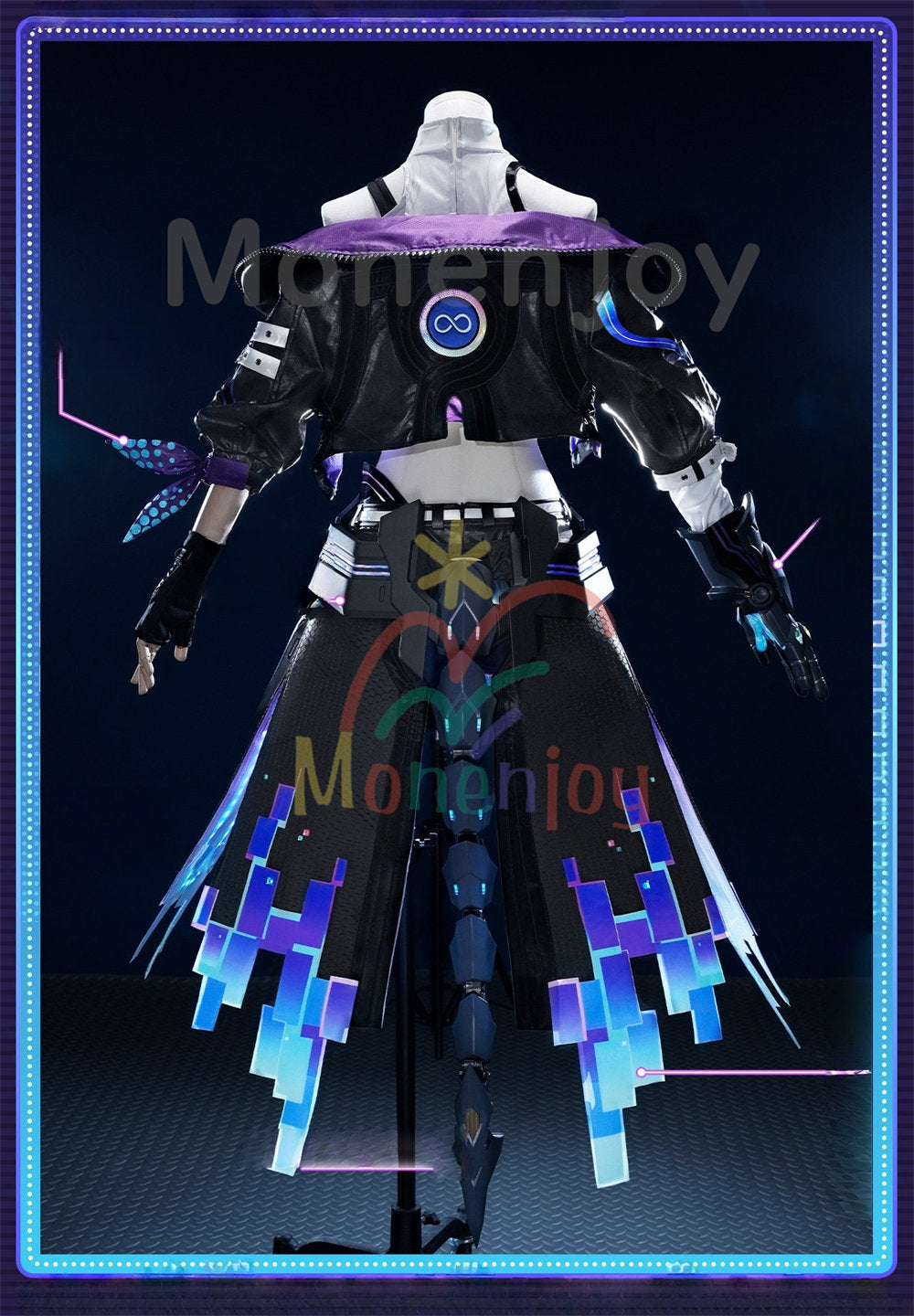 Monenjoy 崩壊スターレイル 銀狼 新Ver　二相楽園 愉悦銀狼 コスプレ衣装 金属製パーツ 舞台服 Monenjoy