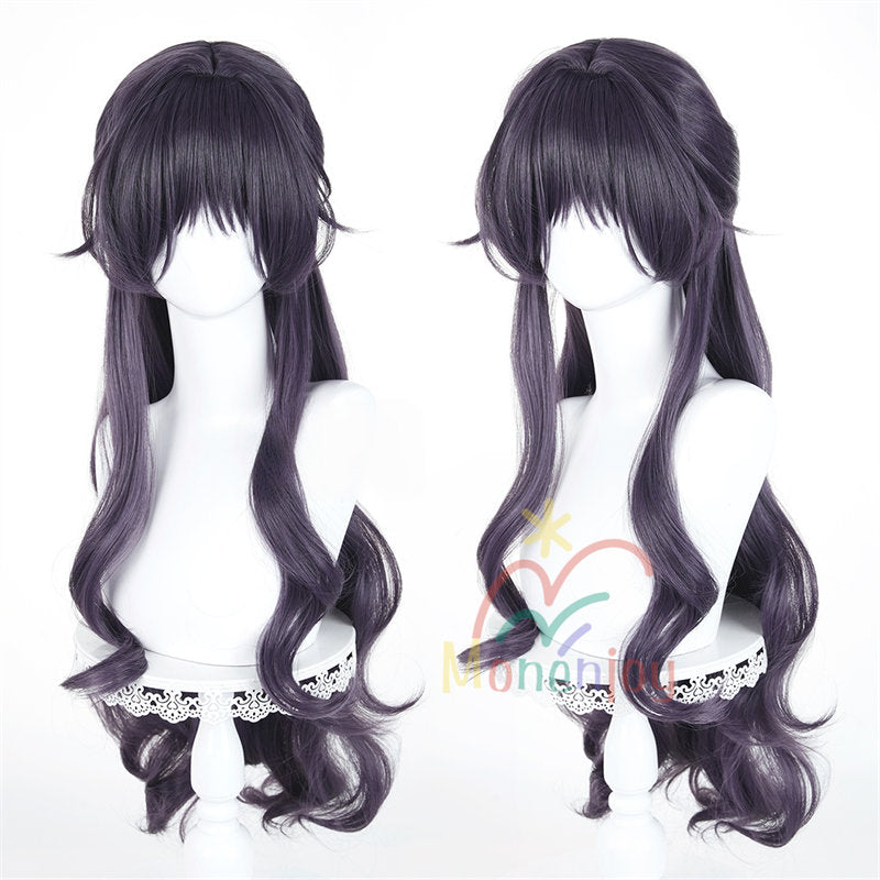 Monenjoy　薫る花は凛と咲く　和栗 薫子　ウィッグ　鬘　ロング　カール　ウェーブ　自然なボリューム感 コスプレ道具　わぐり かおるこ　仮装　クリスマス　