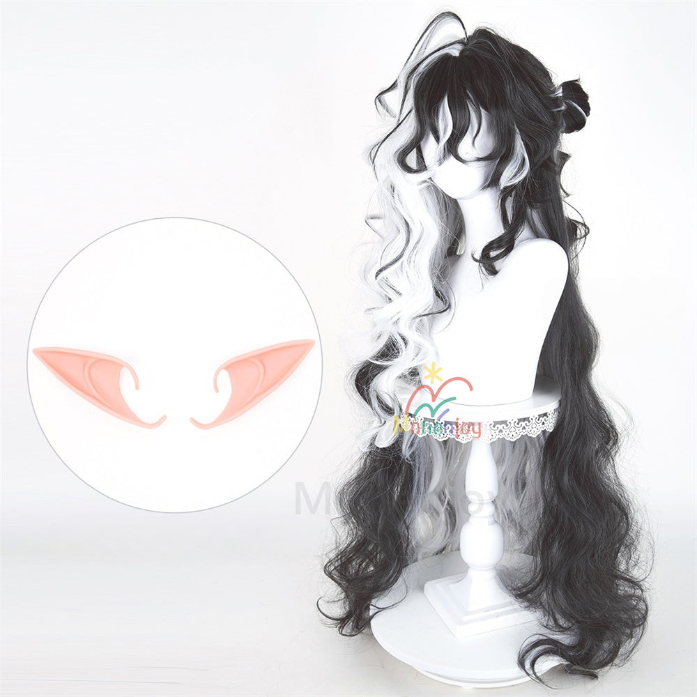 Monenjoy　アークナイツ ウァン　望　ウィッグ　110cm　Wang　カツラ　コスプレ道具　耐熱ウィッグ　自然感　イベント MONENJOY