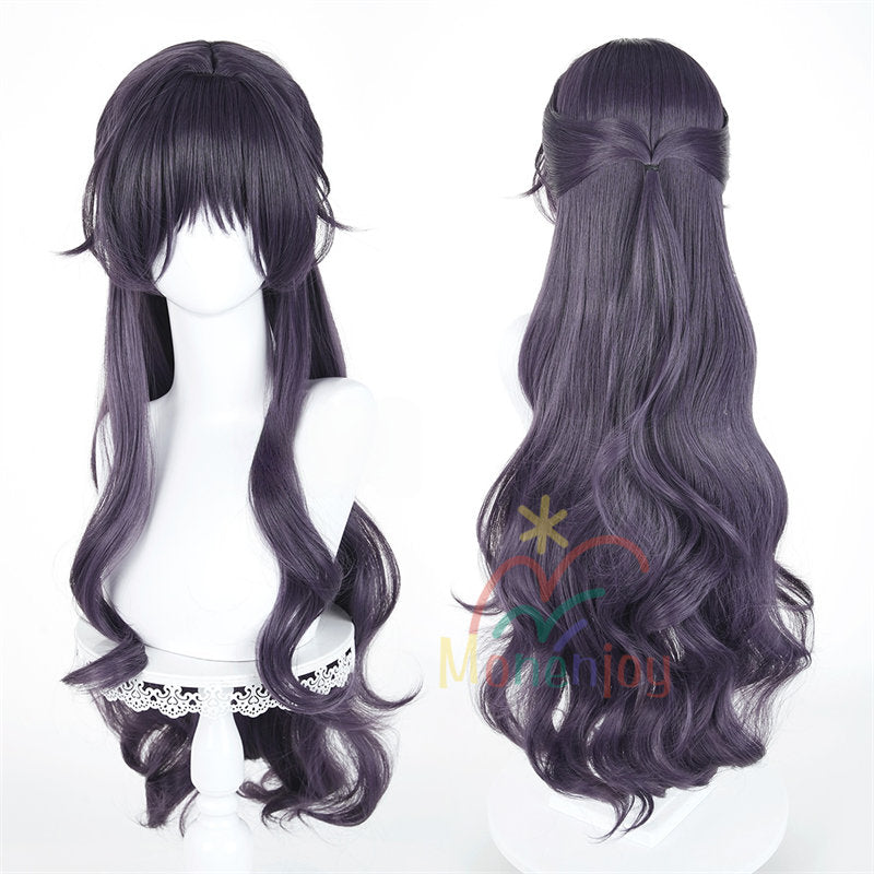 Monenjoy　薫る花は凛と咲く　和栗 薫子　ウィッグ　鬘　ロング　カール　ウェーブ　自然なボリューム感 コスプレ道具　わぐり かおるこ　仮装　クリスマス　
