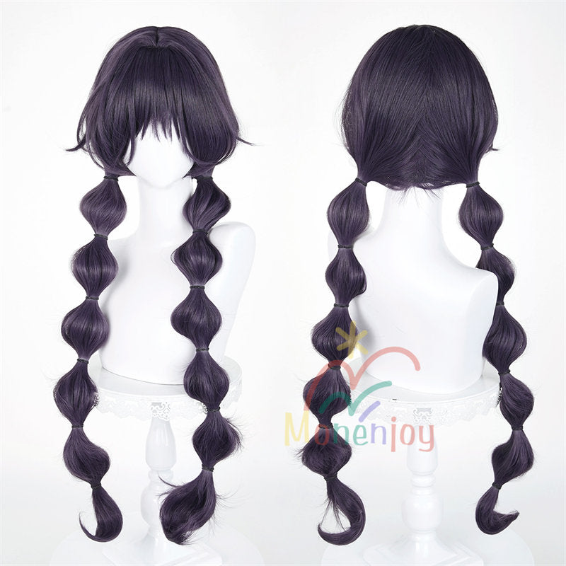Monenjoy　薫る花は凛と咲く　和栗 薫子　ウィッグ　鬘　ロング　カール　ウェーブ　自然なボリューム感 コスプレ道具　わぐり かおるこ　仮装　クリスマス　