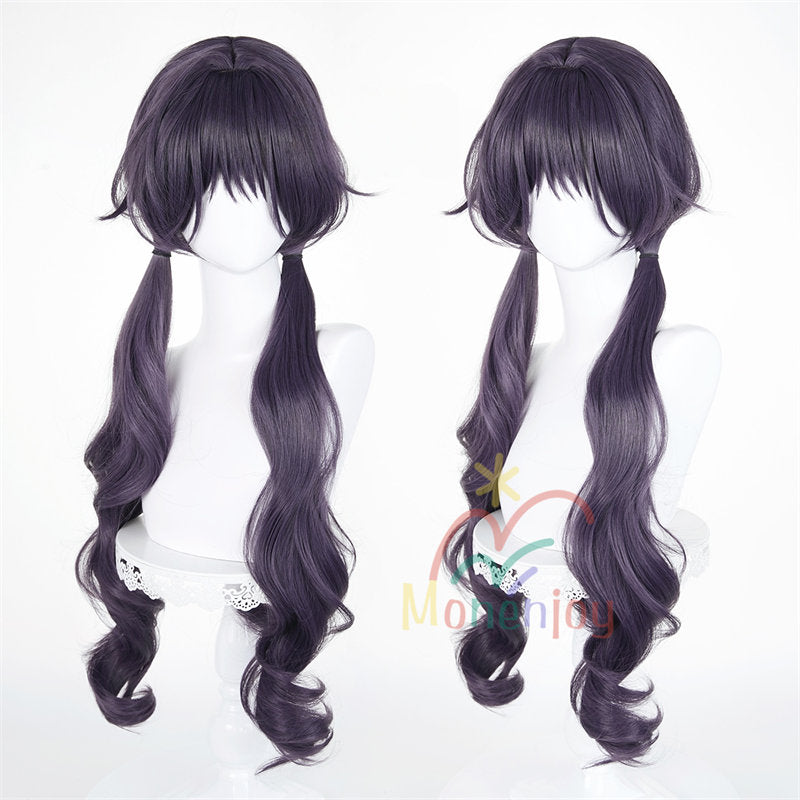 Monenjoy　薫る花は凛と咲く　和栗 薫子　ウィッグ　鬘　ロング　カール　ウェーブ　自然なボリューム感 コスプレ道具　わぐり かおるこ　仮装　クリスマス　