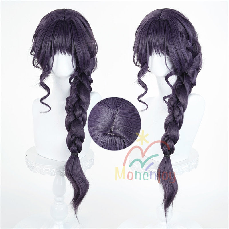 Monenjoy　薫る花は凛と咲く　和栗 薫子　ウィッグ　鬘　ロング　カール　ウェーブ　自然なボリューム感 コスプレ道具　わぐり かおるこ　仮装　クリスマス　