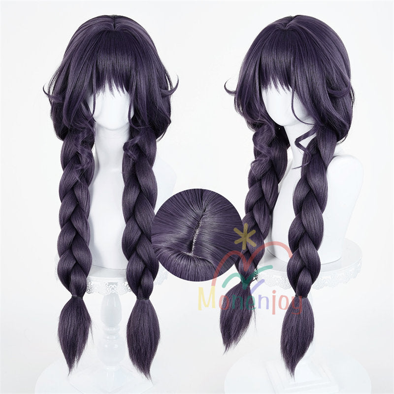 Monenjoy　薫る花は凛と咲く　和栗 薫子　ウィッグ　鬘　ロング　カール　ウェーブ　自然なボリューム感 コスプレ道具　わぐり かおるこ　仮装　クリスマス　