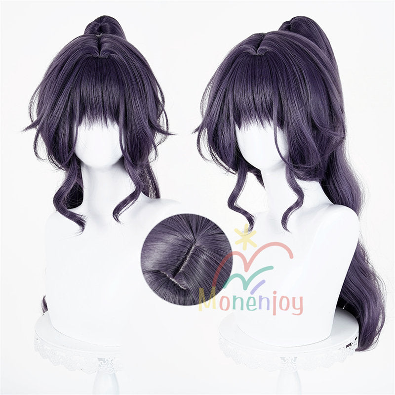 Monenjoy　薫る花は凛と咲く　和栗 薫子　ウィッグ　鬘　ロング　カール　ウェーブ　自然なボリューム感 コスプレ道具　わぐり かおるこ　仮装　クリスマス　