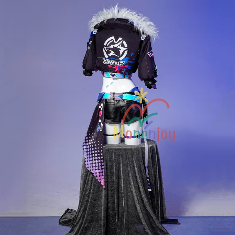 Monenjoy　崩壊：スターレイル　銀狼  コスプレ衣装　凄腕のハッカー　コスチューム　眼鏡付き　イベント　ハロウィン