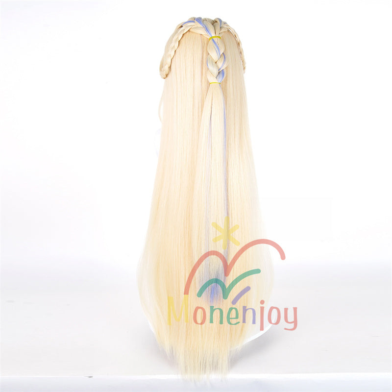 Monenjoy 原神　ニコリヤン　ウィッグ　NicoleReeyn  100cm コスプレ道具　カツラ　イベント GSwig1015