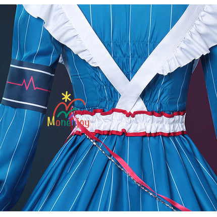 Monenjoy プロセカ 朝比奈まふゆ コスプレ衣装　feat.こぎみゅん　恒常服　ドレス　イベントGs1325 - Monenjoy