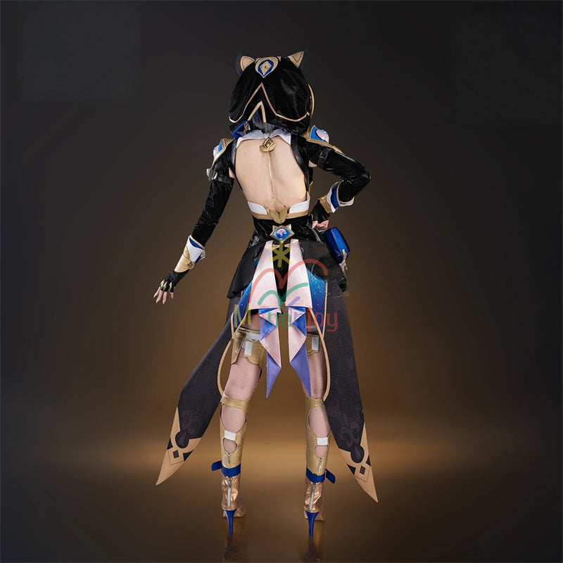 Monenjoy　崩壊スターレイル　サフェル　コスプレ衣装　セファリア　コスチューム　Cipher　衣装　タイツ　3d樹脂パーツ