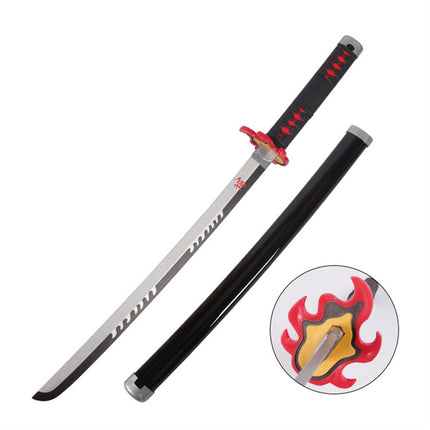 Monenjoy 鬼滅の刃 日輪刀 鬼狩り 我妻 善逸 77cm　グッズ 剣戟奇譚 竈門 和風 大正時代 子供用 コスプレ 舞台 おもちゃ 木 イベント 祭り - Monenjoy