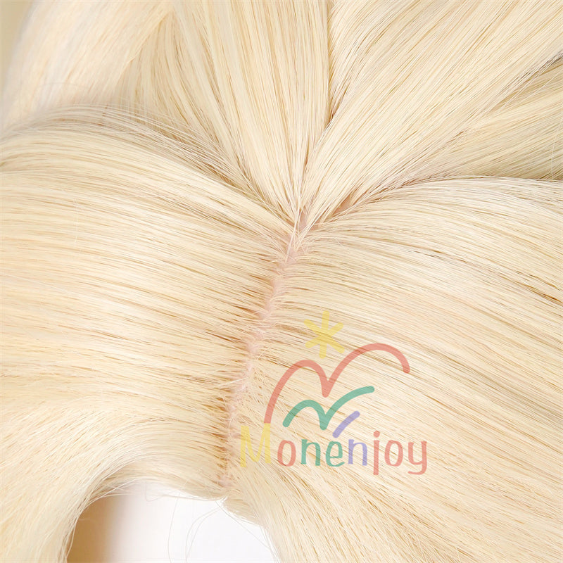 Monenjoy 原神　ニコリヤン　ウィッグ　NicoleReeyn  100cm コスプレ道具　カツラ　イベント GSwig1015