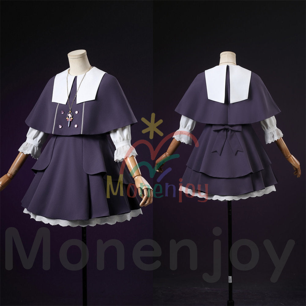 Monenjoy 名探偵プリキュア 森亜るるか　コスプレ衣装　ドレス　コスチューム　ネックレス付　ハロウィン　仮装 MONENJOY