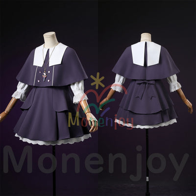 Monenjoy 名探偵プリキュア 森亜るるか　コスプレ衣装　ドレス　コスチューム　ネックレス付　ハロウィン　仮装 MONENJOY