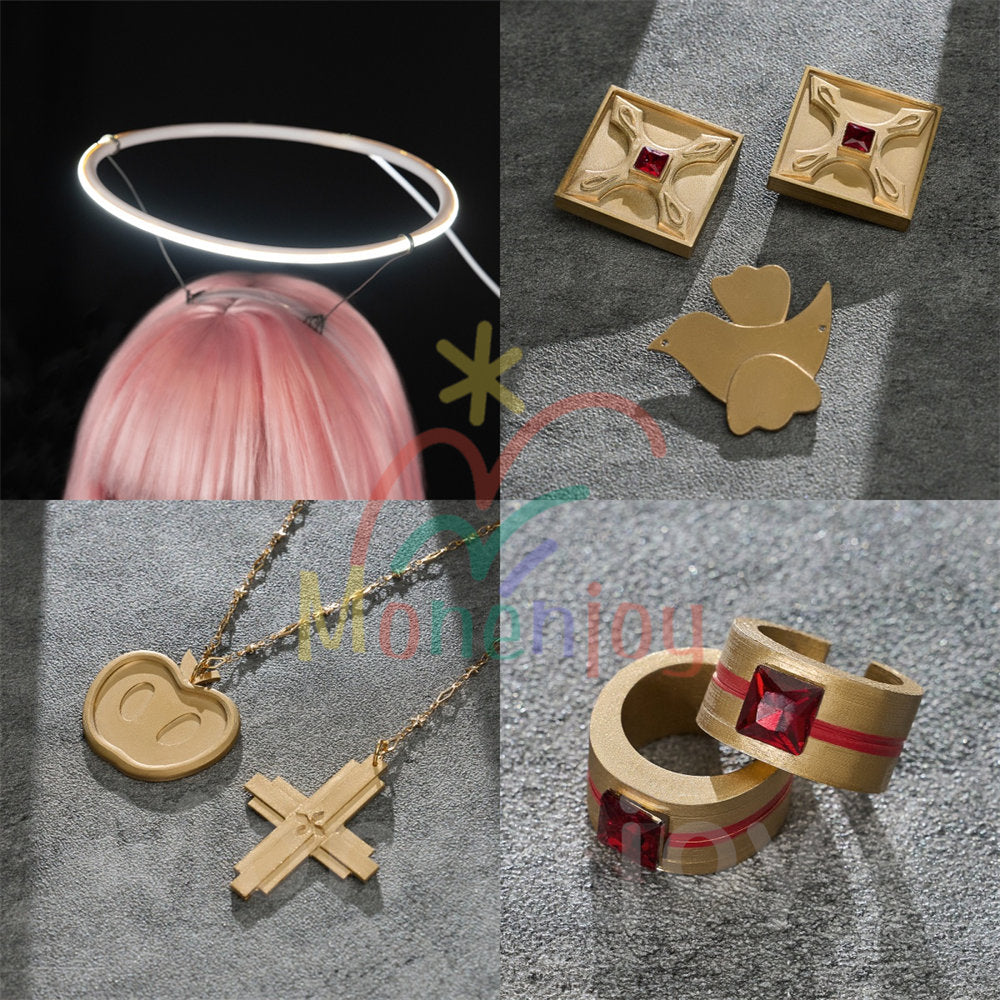 Monenjoy　アークナイツ音律聯覚 2026 　レミュアン 　コスプレ衣装　3dPLA材質パーツ　蕾繆安 Lemuen　コスチューム　 イベント 舞台対応 MONENJOY