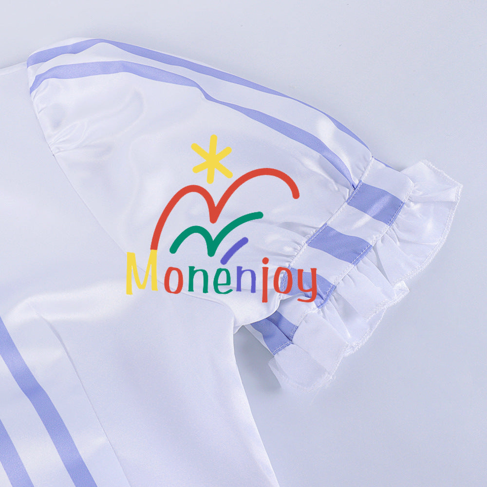 Monenjoy　原神　ラッキンコーヒー コラボ　シグウィン　メイド服　ワンピース　スカート　コスプレ道具　可愛い　尻尾付　髪飾り贈　アクセサリー - Monenjoy