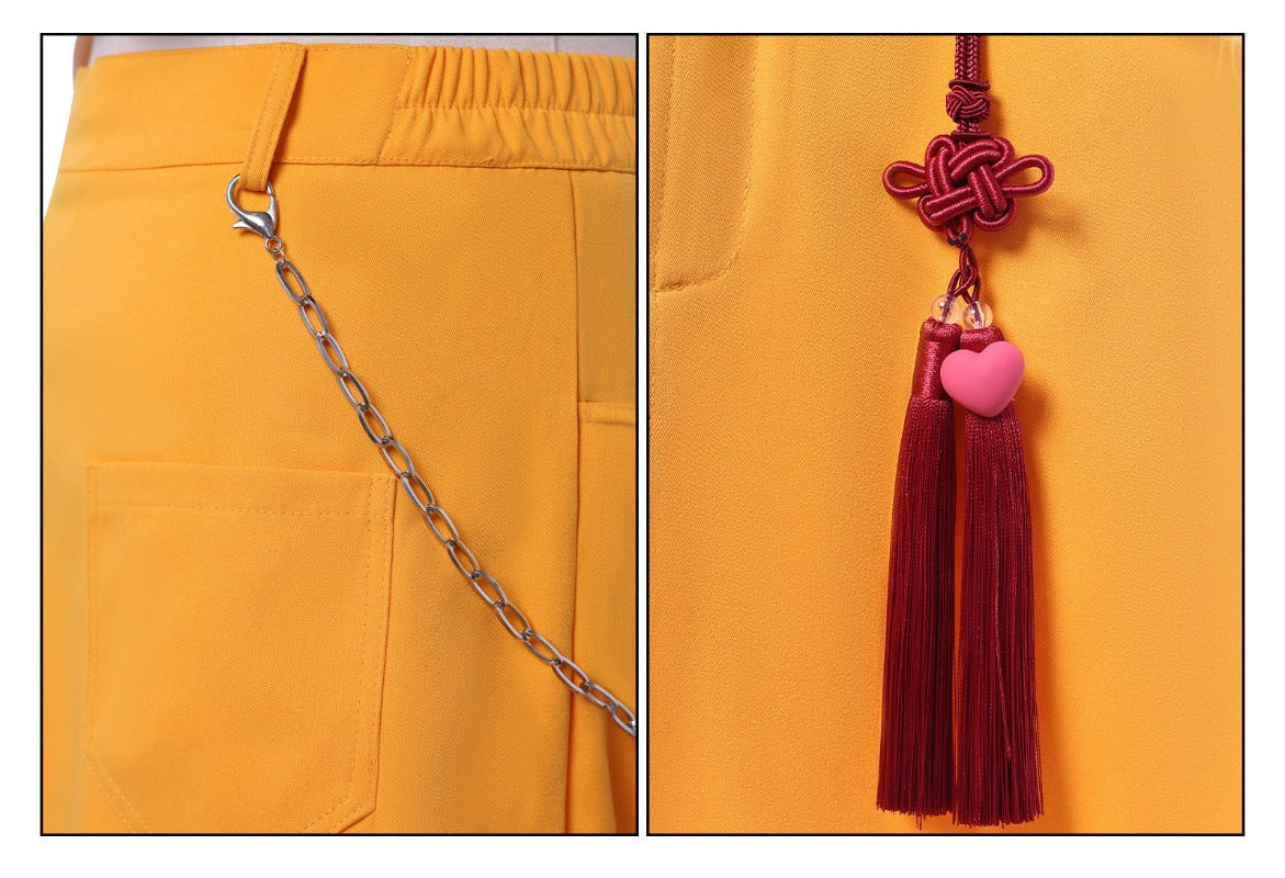 Monenjoy Anime Movie KPOP Girls! Demon Hunters Mila Cosplay Costume with Earrings Rumi Zoe Korean Style KPOP Superstar 