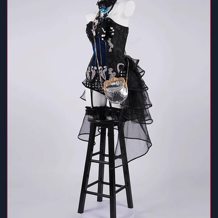 Monenjoy　アイデンティティ5　踊り子　クロートー　コスプレ衣装　IdentityV　コスプレ　眼鏡＋3ｄ樹脂アクセサリー＋鞄付　GS1158 - Monenjoy