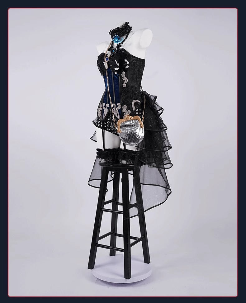 Monenjoy　アイデンティティ5　踊り子　クロートー　コスプレ衣装　IdentityV　コスプレ　眼鏡＋3ｄ樹脂アクセサリー＋鞄付　GS1158 - Monenjoy