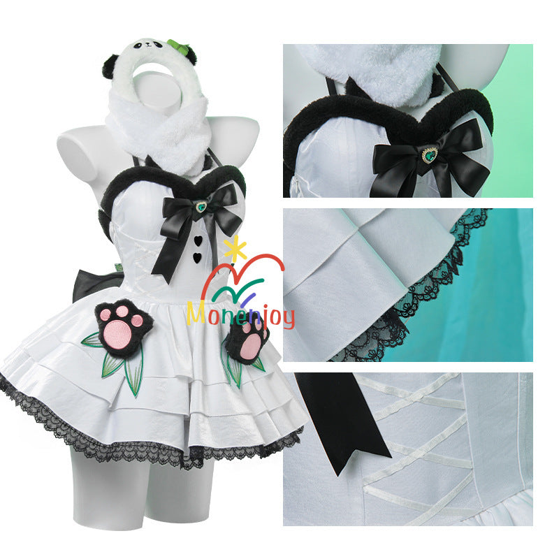 Monenjoy NARAKA: BLADEPOINT シンミョウ 武者 沈妙 コスプレ衣装　シンミョウ　パンダ印象服　GS1321 - Monenjoy