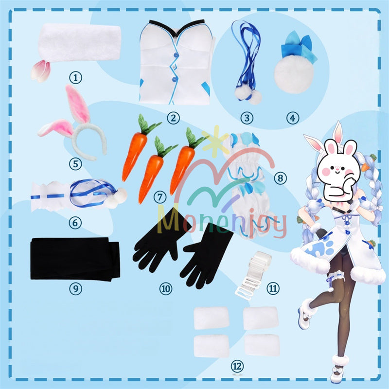 Monenjoy　ホロライブ　兎田 ぺこら　コスプレ衣装　ライブ服　イベント　ホロライブ3期生　YouTuber　