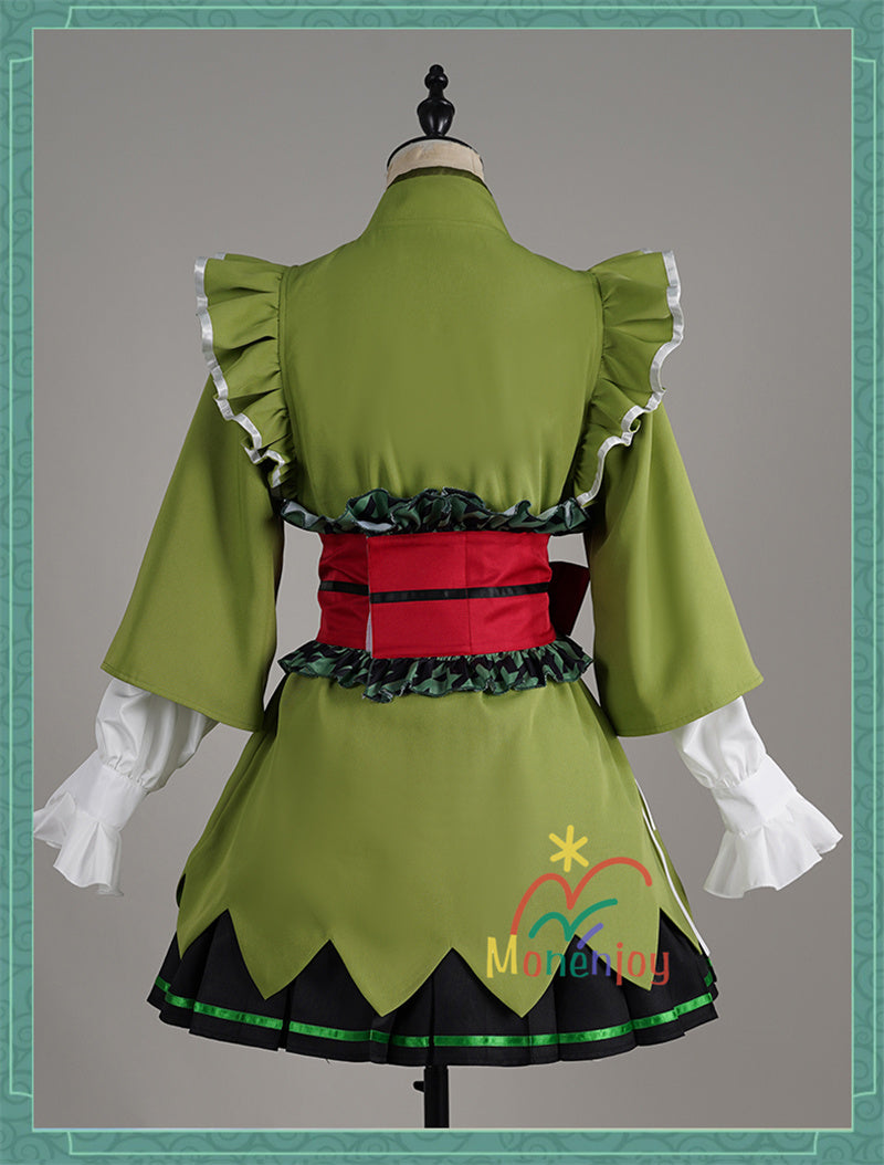 Monenjoy　前橋ウィッチーズ　新里 アズ　北原 キョウカ　三俣 チョコ　上泉 マイ赤城 ユイナ　コスプレ衣装　 メイド服　コスチューム　魔女GS1917　