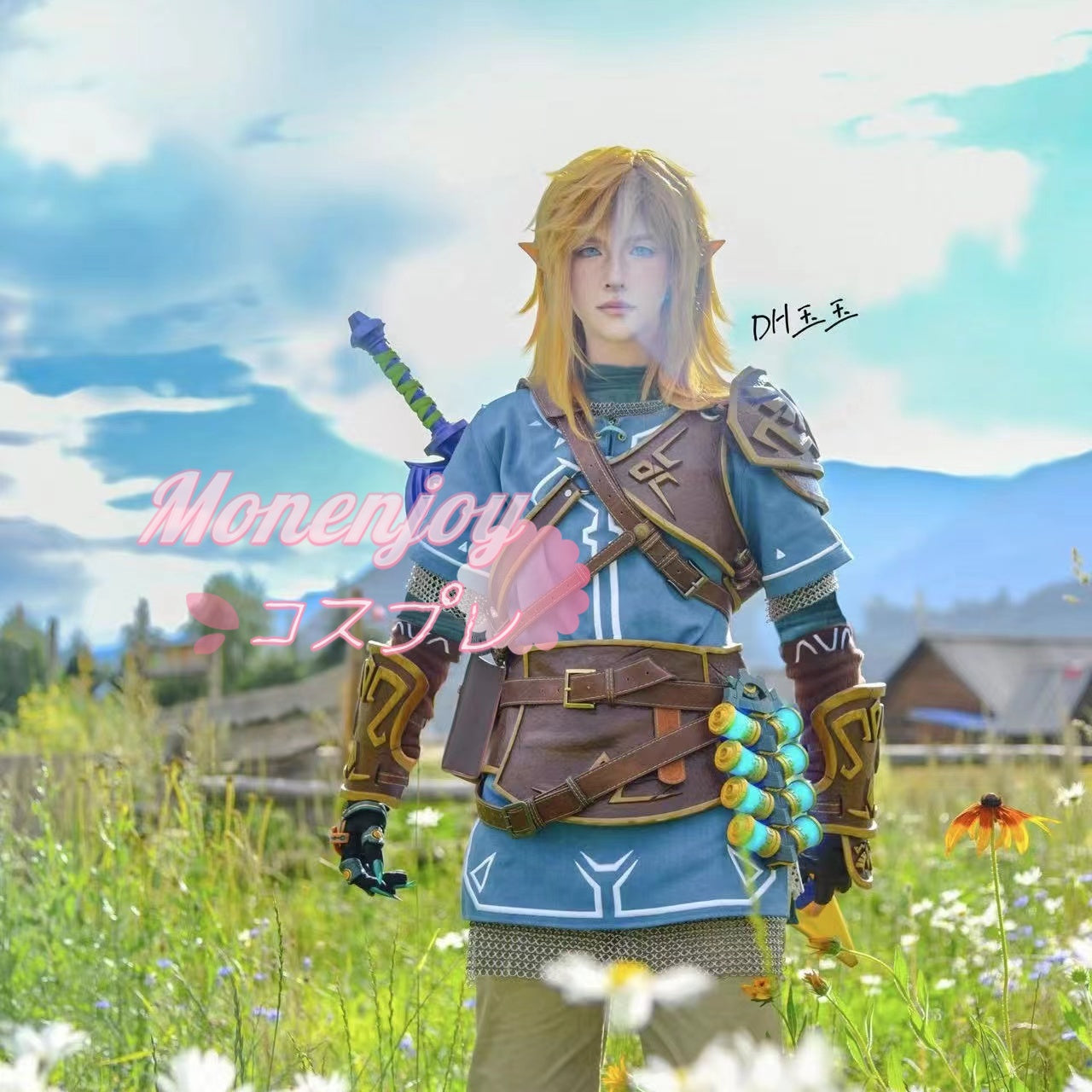 Monenjoy ゼルダの伝説 リンク　英傑服　英傑の服 　豪華生地　試練の覇者　ティアーズオブザキングダム　イベント　仮装 ブレワイ　 - Monenjoy