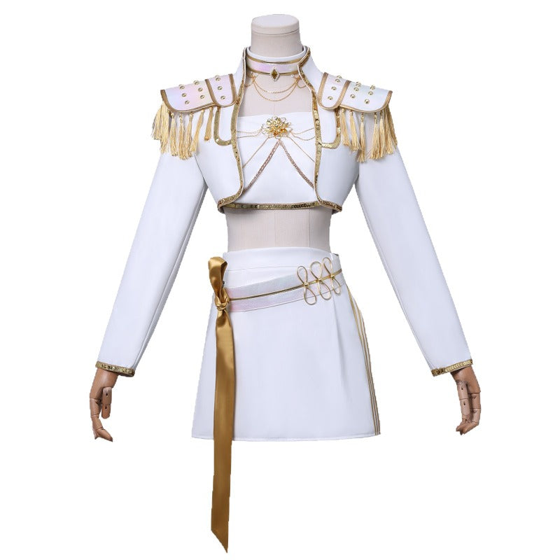 Monenjoy KPOP Girls! Demon Hunters Mira White Cosplay Costume Live Clothes Stage Clothes KPop Demon Hunters