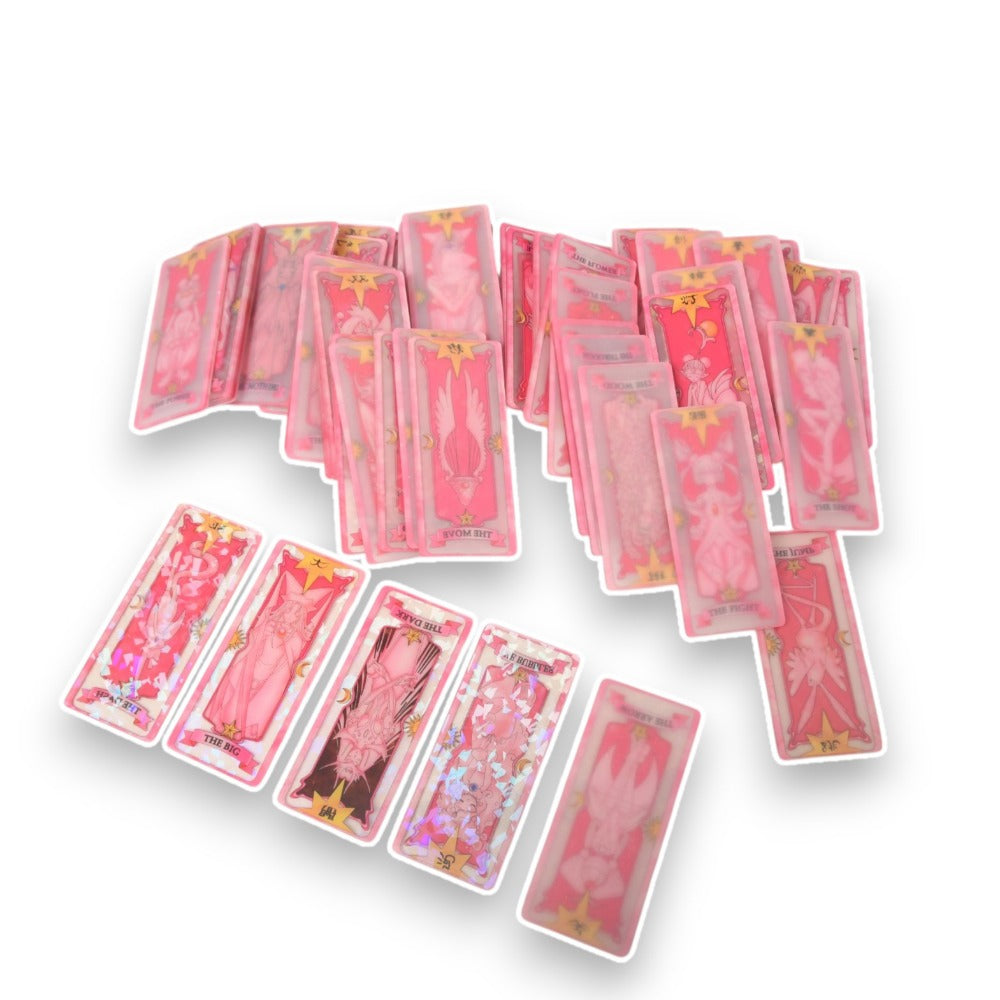 Monenjoy カードキャプターさくら　カードキャプター　54枚　呪文　クロウカード　11cm　さくらカード　クリアカード　クロウカード編 木之本桜　萌グッズ　アクセサリー　おもちゃ　アクリル板　　さくらカード編　 - Monenjoy