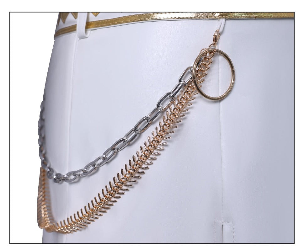 เพลิดเพลินไปกับ KPOP Girls! ชุดคอสเพลย์ Demon Hunters Zoe Mila White สำหรับการแสดงสดและการแสดงบนเวที 