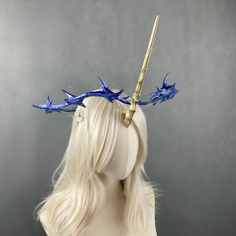 Monenjoy Narushio Cartethyia Hair Accessory Horn Crown Cartethyia Cosplay Prop PLA Material Weapon Model Replica