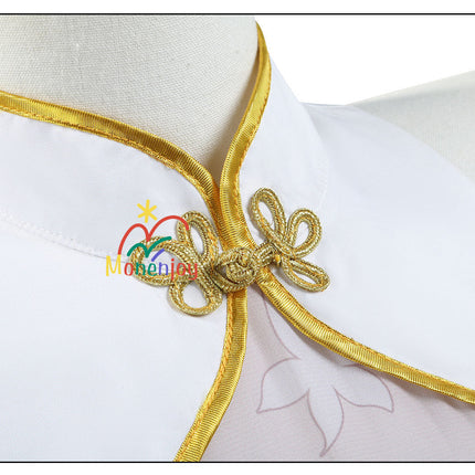 Monenjoy 鳴潮 白芷　コスプレ　びゃくし　コスチューム　ワンピース　かわいい　髪飾り＋イヤリング付 - Monenjoy
