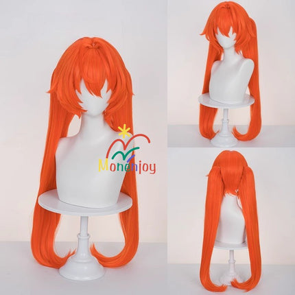 Monenjoy Zenless Zone Zero Orpheus Will-o'-the-Wisp Orange Wig Zenless Zone Zero Cosplay Props Accessories