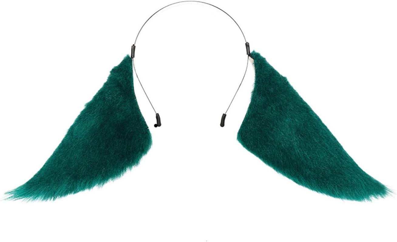 Monenjoy　原神 コスプレ道具 八重神子 コスプレ 小物 狐耳 垂れ 長 ワイヤー 調整可能 きつね みみ ピンク 手作り 髪飾り カチューシャ げんしん Cosplay グッズ コスプレ小物 可愛い