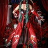 Monenjoy　鳴潮 フローヴァ コスプレ衣装　イベント　赤色　ワンピース 　3d樹脂製パーツ　ジャカード生地　ウィッグ　サンダル追加　コスチュームGS1927
