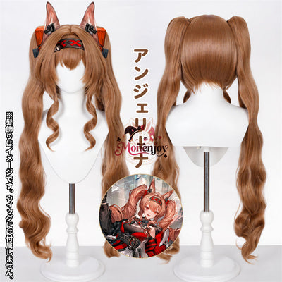 Monenjoy アークナイツ 予願アンジェリーナ コスプレウィッグ｜ポニーテール90cm・在庫あり MONENJOY